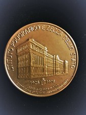 Medaglia commemorazione costituzione Poligrafico e Zecca dello Stato.