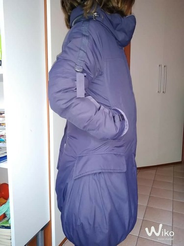 Giacca vento cappotto blu - cappotto,