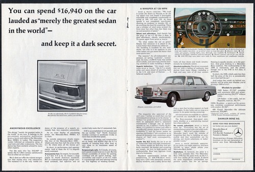 1969 mercedes 300 sel 3 - 300, 6.3