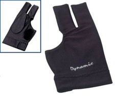 Guanto da biliardo biliardo biliardo 3 dita Dynamic Deluxe 2 nero lycra