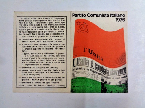 Tessera partito comunista - tessera,
