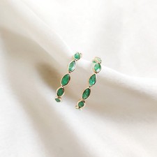 Orecchini cerchio con - a,