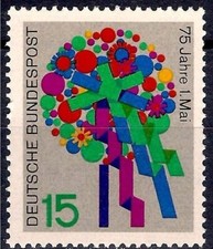 Germania 1965 Tradizionale Primo Maggio/Lavoratori Lavoratori Sindacati Art 1v MNH