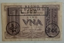 BANCONOTA PARTIGIANA CLN LIGURIA DA LIRE 100 REGNO VEDI....