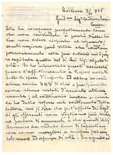 1925 tortona lettera geom - lettera,
