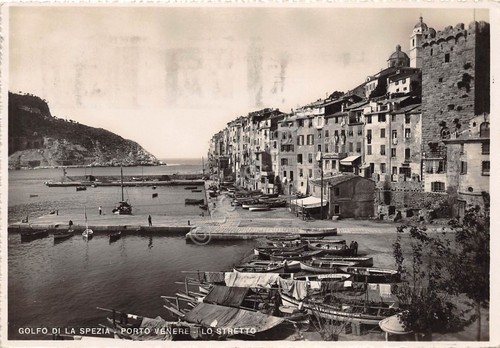 Cartolina spezia porto - spezia,