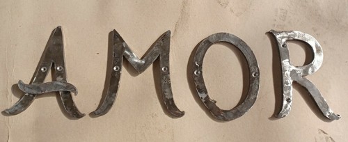 Lettere ferro pieno - in,