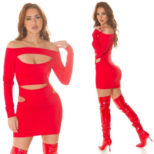 Bodycon rosso mini abito