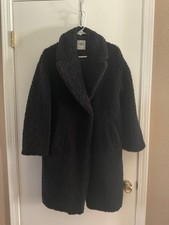 Cappotto Zara nero oversize teddy xs