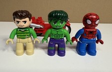 Lego Duplo Marvel Superheroes Spider Man con moto Hulk Sandman