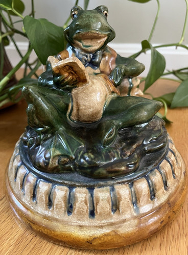 Statua rana felice ceramica - statua, in
