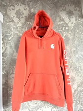 Felpa con cappuccio donna carhartt albicocca XL vestibilità rilassata (930)