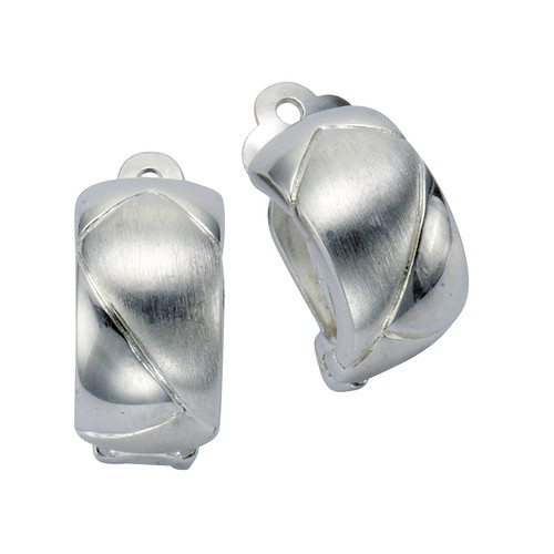 Orecchini clip argento - a,