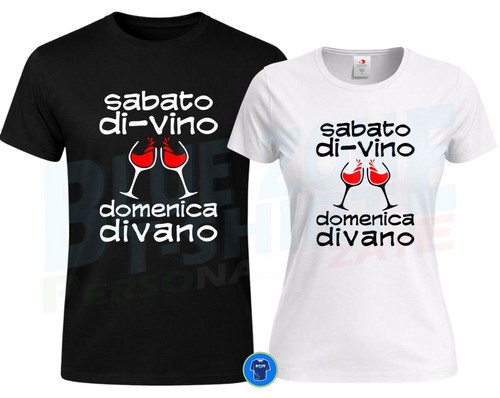 Maglietta sabato vino - sabato, di-vino