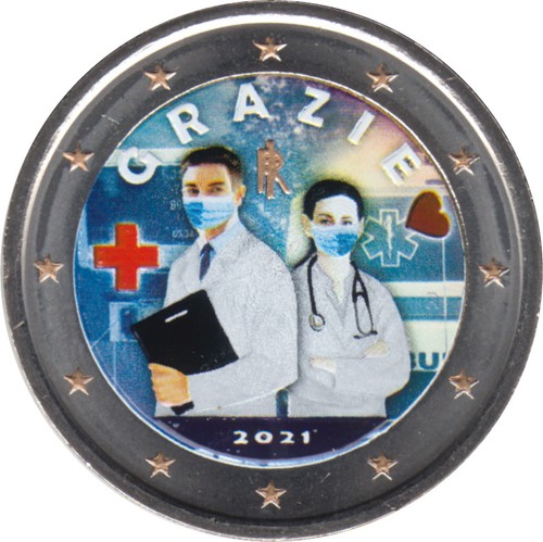 Italia 2021 euro - 2, €