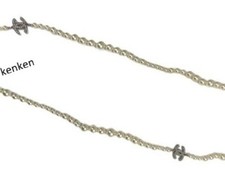 CHANEL Collana Ciondolo Girocollo AUTENTICO Kenkenjp Logo COCO Marca CC Lunga 89cm Rara