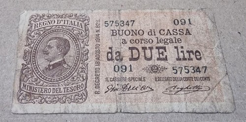 Rara due lire vittorio - lire,