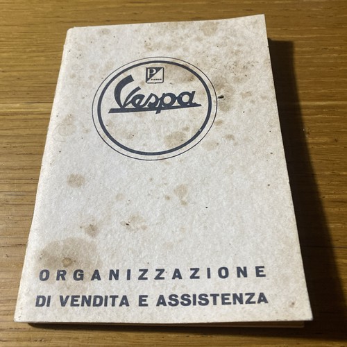 Libretto assistenza vespa - assistenza,