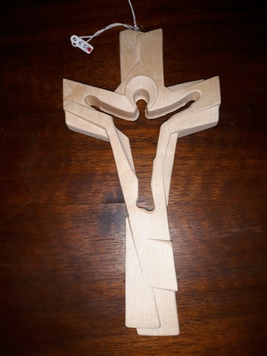 Crocifisso stilizzato legno - in,
