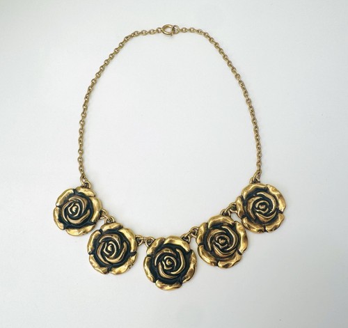 Collier brutaliste bronze - collier,
