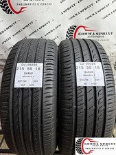 2 PNEUMATICI DI OCCASIONE 215/55/18 BARUM ESTIVE SEMINUOVE GOMME 215 55 18
