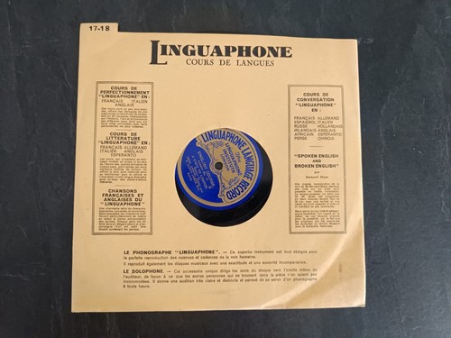 Linguaphone gramofono - linguaphone,