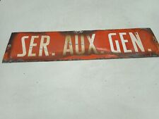 Insegna Smaltata Regie Ferrovie FS Treno Ferrovia Stazione placca targa smalto 