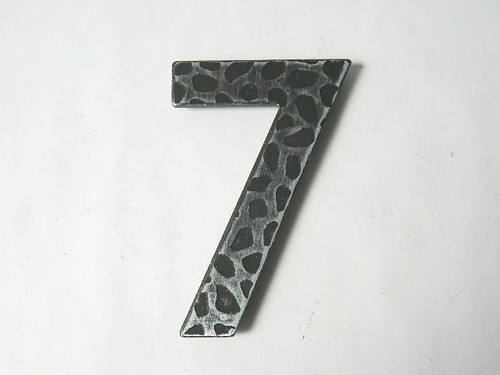 Numero civico sette in - civico, "7"
