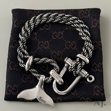 Bracciale GUCCI catena coda di balena 925 usato molto raro