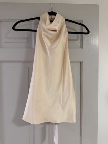 Top zara effetto raso - top, halter