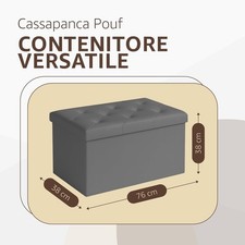SONIT - Cassapanca Pouf