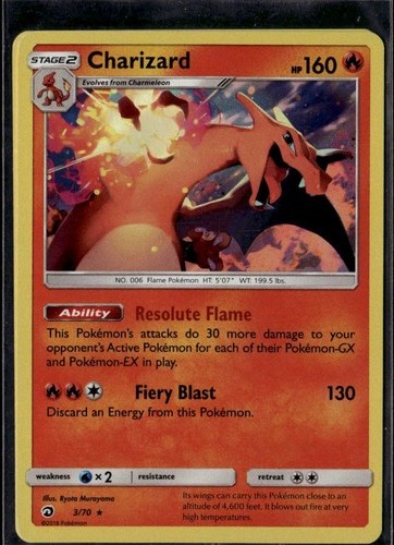Carta pokemon charizard - carta,