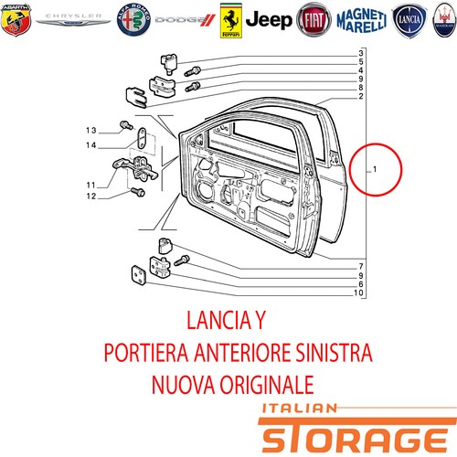 Lancia porta portiera - lancia,
