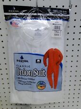 Tuta uomo alta Indera Mills XL bianca cotone unione pezzo unico intimo lungo