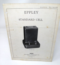 1956 Eppley Lab Standard Cell Catalog # 100 strumenti scientifici Newport RI