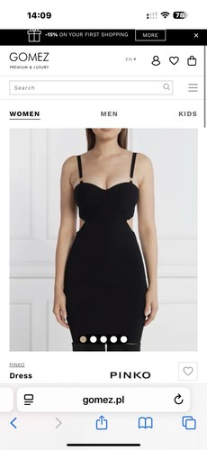 Abito pinko nero - pinko,