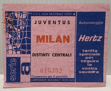 BIGLIETTO TICKET CALCIO SERIE