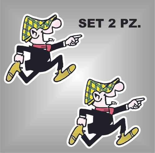 Adesivo cartoon andy capp set - capp,