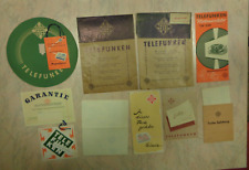 TELEFUNKEN  LOTTO CARTACEO DEPLIANT RADIO MAGNETOFONI GIRADISCHI EPOCA