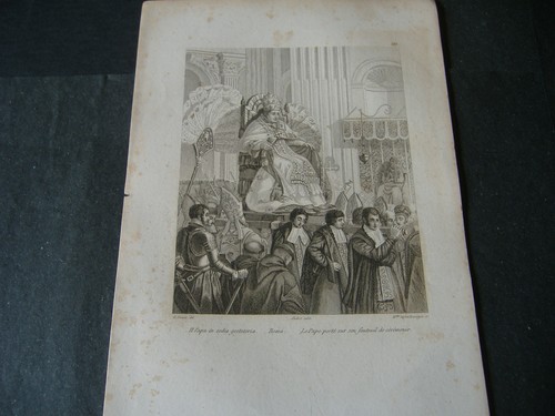 1837 incisione audot roma - 1837,