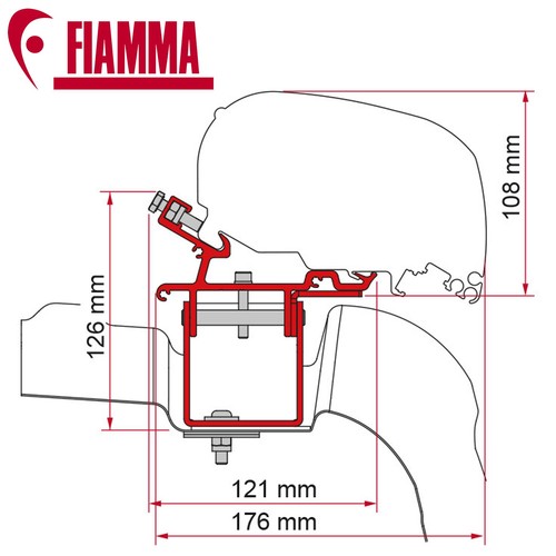 Adattatore tenda fiamma - adattatore,