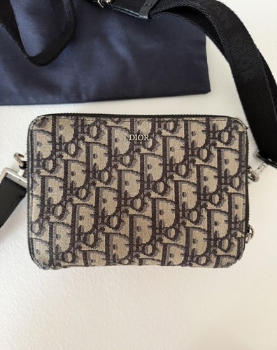 Dior oblique jacquard pouch - dior,