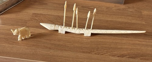 Oggetti avorio intagliati - oggetti, in