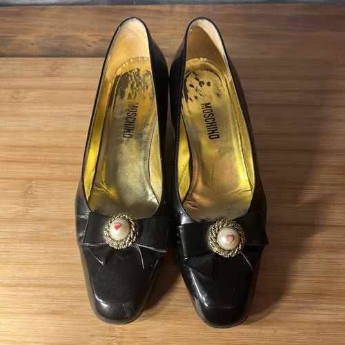 Tacchi pompa moschino neri - a,