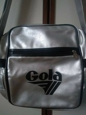 BORSA GOLA DONNA TRACOLLA COLORE ARGENTO E NERO ORIGINALE USATO