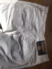 Pantaloni Uomo Misto Lino General Company Jeans Tg. 50 Cotone 70% Lino 30% Beige