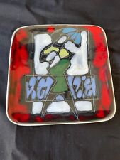 MARCELLO FANTONI STYLE Italia Ceramica Piatto Decorato Con Cubista Figura