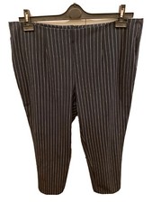 Pantaloni Donna Philippe Matignon Blu a righe bianche Taglia L