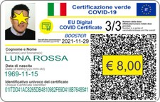 Green Pass con Foto Tessera 