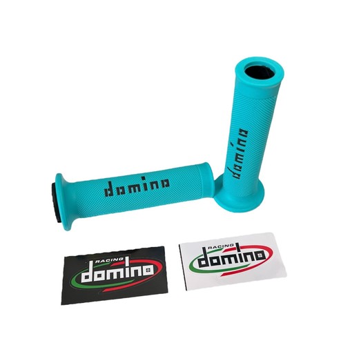 Coppia manopole domino azzurro - coppia,